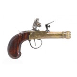 "Cannon Barrel Flintlock Muff Pistol (AH6244)" - 1 of 3