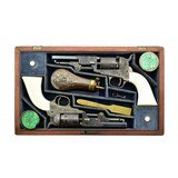 "Beautiful Double Cased Set of Factory Engraved Colt 1849 Pocket Revolvers (C14625)" - 1 of 10