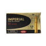 "CIL Imperial .22 Savage 70 Grain Vintage Ammunition (AM31)" - 1 of 4