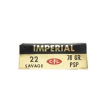 "CIL Imperial .22 Savage 70 Grain Vintage Ammunition (AM31)" - 2 of 4