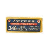 "Peters .348 High Velocity 150 Grain Vintage Ammunition (AM34)" - 4 of 4