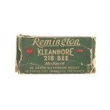 "Remington Kleanbore .218 Bee 46 Grain Vintage Ammunition (AM41)" - 1 of 4