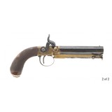 "Fine Pair of Brass Frame Percussion Pistols By Hollis (AH6340)" - 8 of 13