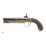 "Fine Pair of Brass Frame Percussion Pistols By Hollis (AH6340)" - 7 of 13
