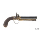 "Fine Pair of Brass Frame Percussion Pistols By Hollis (AH6340)" - 2 of 13
