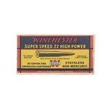 "Winchester Super Speed .22 High Power 70 Grain Vintage Ammunition (AM17)" - 1 of 4