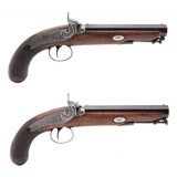 "Pair Of Officer's Pistols By Blanch (AH6302)"