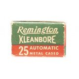 "Remington Kleanbore .25 Automatic 50 Grain Vintage Ammunition (AM58)" - 3 of 3