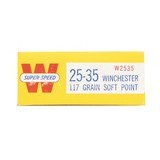 "Winchester Super Speed .25-35 Winchester 117 Grain Vintage Ammunition (AM74)" - 3 of 3