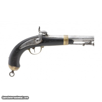 "French Model 1837 Navy and Marine Percussion Pistol .60 Caliber (AH6461)"