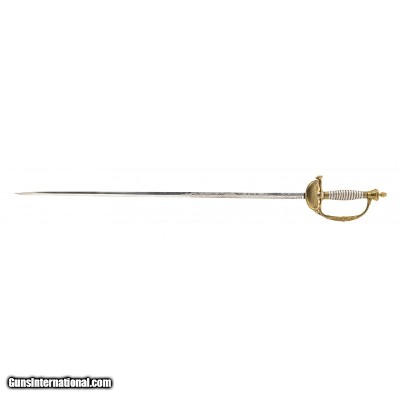 "Beautiful 1860 Staff & Field Presentation Sword to Surgeon General of Connecticut (SW1304)"