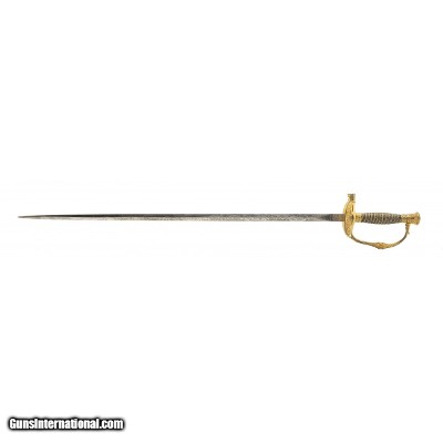 "Beautiful Staff & Field Presentation Sword with Whistle Guard (SW1374)"