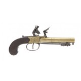 "English Spring Bayonet Flintlock Pistol (AH6309)" - 6 of 7