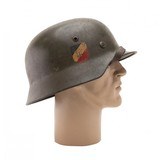 "German M35 Double Decal Heere Helmet (MM1378)" - 6 of 6