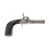 "Belgian Folding Trigger Percussion Muff Pistol (AH5935)" - 1 of 4