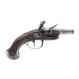 "Fine French Flintlock Muff Pistol (AH6041)" - 1 of 6