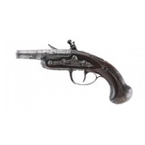 "Fine French Flintlock Muff Pistol (AH6041)" - 3 of 6