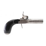 "Belgian Folding Trigger Percussion Muff Pistol (AH5934)" - 1 of 5