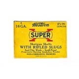 "Western Super X 16 Gauge Slug Vintage Ammunition (AM93)" - 1 of 4