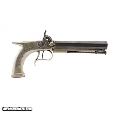 "English Saw Handle Percussion Pistol by Manton .50 Cal (AH6502) DTX"