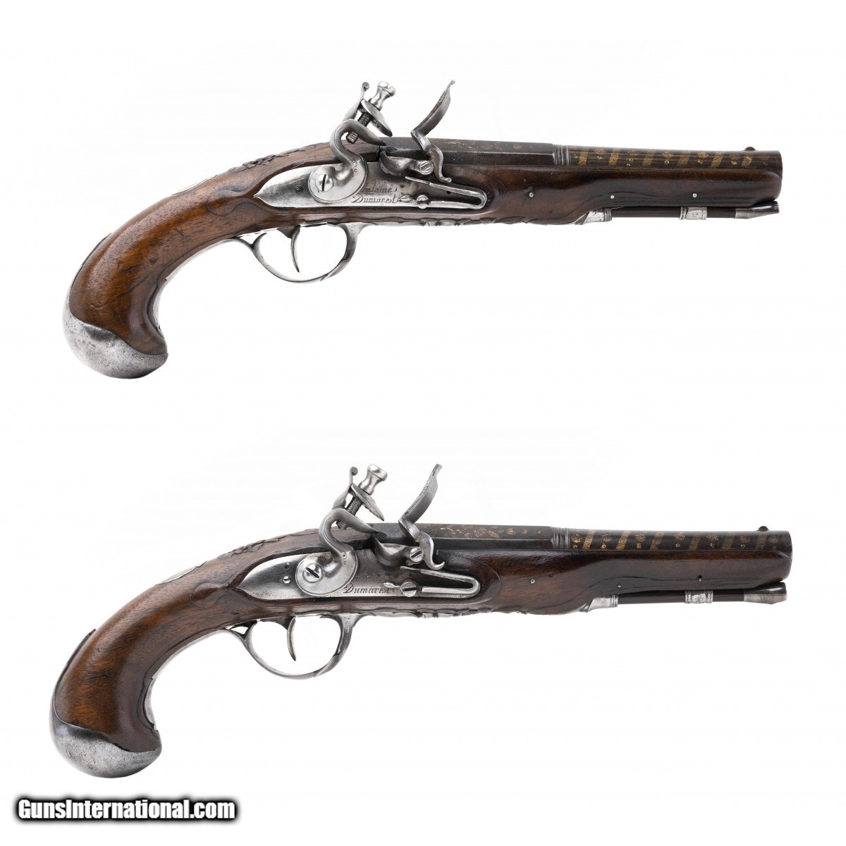 Beautiful Double Barrel French Flintlock Pistol Ah My Xxx Hot Girl