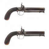 "Pair of English Travelers Pistols by Manton (AH6320)" - 1 of 11