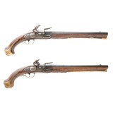 "Beautiful Pair of Long German Flintlock Holster Pistols by Addnius Schwartz (AH6518)" - 1 of 15