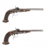 "Fine Cased Pair Of French Percussion Pistols (AH6193)" - 4 of 16
