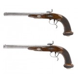"Fine Cased Pair Of French Percussion Pistols (AH6193)" - 3 of 16