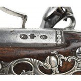 "Pair of Georgian Period Silver Mounted English Officers Pistols by Griffin & Tow of London (AH5628)" - 2 of 10