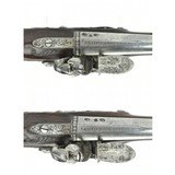 "Pair of Georgian Period Silver Mounted English Officers Pistols by Griffin & Tow of London (AH5628)" - 7 of 10