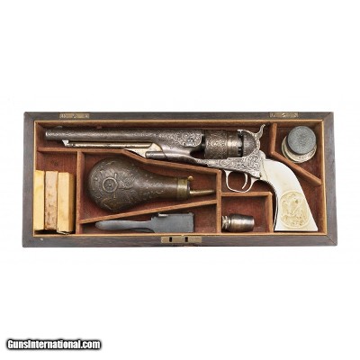 "Exceptional Cased New York Engraved Colt 1860 Army (AC217) DTX"