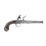 "Very Fine Pair of English Turn-Off Barrel Flintlock Pistols by Delaney (AH6307)" - 12 of 13