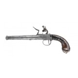 "Very Fine Pair of English Turn-Off Barrel Flintlock Pistols by Delaney (AH6307)" - 13 of 13