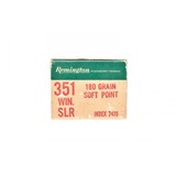 "Remington Kleanbore .351 Win SLR 180 Grain Vintage Ammunition (AM112)" - 1 of 4