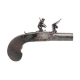 "English Style Flintlock Muff Pistol (AH6598)" - 1 of 4
