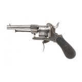 "Belgian Small Frame Pinfire Revolver (AH6672)" - 1 of 4