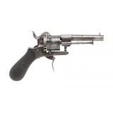 "Belgian Small Frame Pinfire Revolver (AH6672)" - 2 of 4