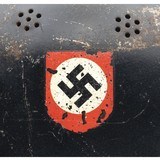 "German WWII Fire Police Helmet (MM1476)" - 8 of 9