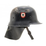 "German WWII Fire Police Helmet (MM1476)" - 9 of 9