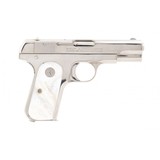 "Beautiful Nickel Colt 1903 Hammerless 32 ACP (C16956)" - 1 of 6