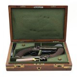 "Beautiful Cased Pair of English Travelers Percussion Pistols (AH6543)" - 3 of 15