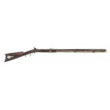 "Antique Half Stock Percussion Target Rifle (AL5695)" - 1 of 8