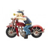 "Rare 1930's Hubley Cast Iron Patrol Popeye Motorcycle (MIS1393)" - 6 of 7