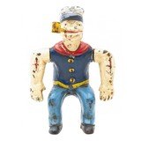 "Rare 1930's Hubley Cast Iron Patrol Popeye Motorcycle (MIS1393)" - 4 of 7