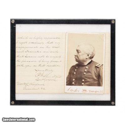 "Framed Handwritten Letter Signed by General Philip Sheridan (MIS1358)"