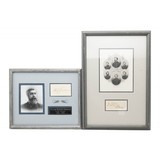 "Lot of Two Framed Civil War General's with Signature (MIS1320)" - 1 of 7