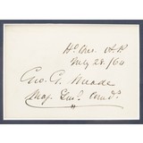 "Framed Union General George G. Meade with Signature (MIS1328)" - 3 of 4