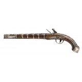 "Turkish (Ottoman Empire) Silver Mounted Flintlock Horsemans Pistol (AH6708)" - 6 of 7