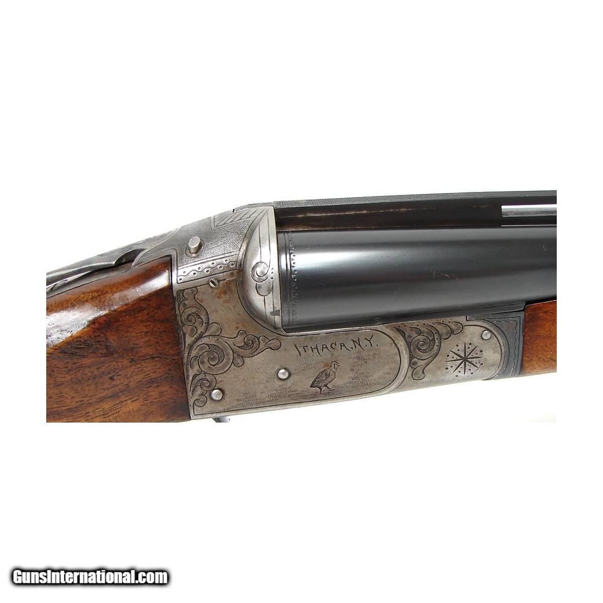 Ithaca Side By Side 20 gauge shotgun. 3E grade, serial